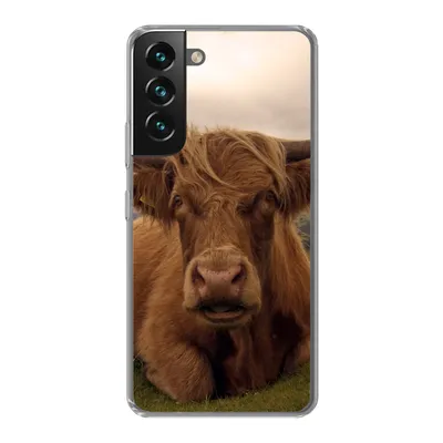 Produktbild von MuchoWow® Handyhülle Schutzhülle Hülle für Samsung Galaxy S22 Plus Schottischer Highlander - Tiere - Berg Silikon Softcase Handy Hülle - Schutzabdeckung