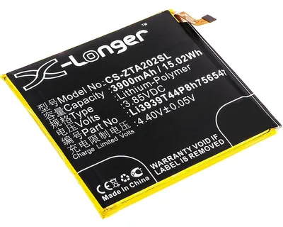 Produktbild von Akku für Zte Li3939T44P8h756547 Li-Pol 3,85 Volt 3900 mAh schwarz