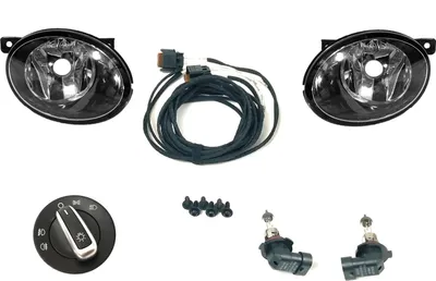 Produktbild von Nebelscheinwerfer NSW Komplettset Set passend für T5 09-15 Abbiegelicht Chromsch