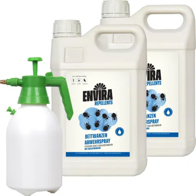 Produktbild von Envira Bettwanzen Abwehrspray im Vorteilspack 2x5L mit Drucksprüher