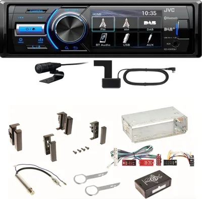 Produktbild von JVC KD-X561DBT Digitalradio Bluetooth USB Einbauset für Audi A4 B5 A6 4B C4 A8