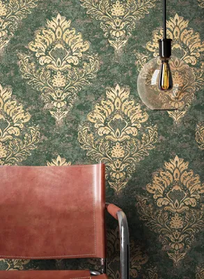 Produktbild von NEWROOM Tapete Grün Vliestapete Ornament - Barocktapete Barock Beige Gold Prunk   Glamour
