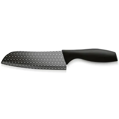 Produktbild von Küchenmesser EDELSTAHL Universalmesser Kochmesser Schwarz Messer 17 cm