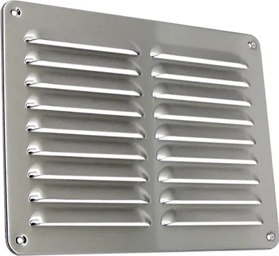 Produktbild von Lüftungsgitter LG-2520 L Edelstahl Lamellengitter 245  x 195 mm Zuluft Abluftgitter