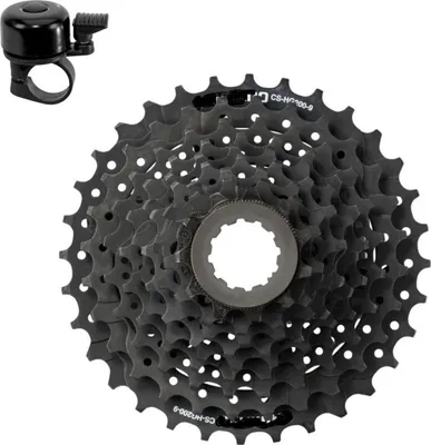 Produktbild von Shimano Kassette CS-HG200 9-fach 11-32 Zähne Schwarz inkl. 1 x Schlauchflicken