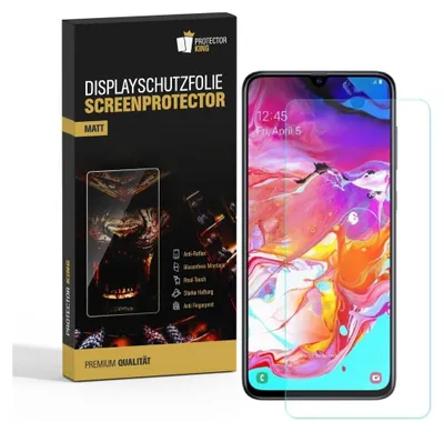 Produktbild von 2x Displayschutzfolie für Samsung Galaxy A70 ANTI-REFLEX Displayfolie MATT