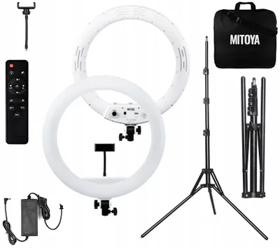 Produktbild von MITOYA MTY-18C LED-Ringlicht mit Stativ 185cm