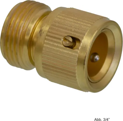 Produktbild von Messing Klick-Schnellkupplung mit Außengewinde, AG x Klickmuffe, 3/4"
