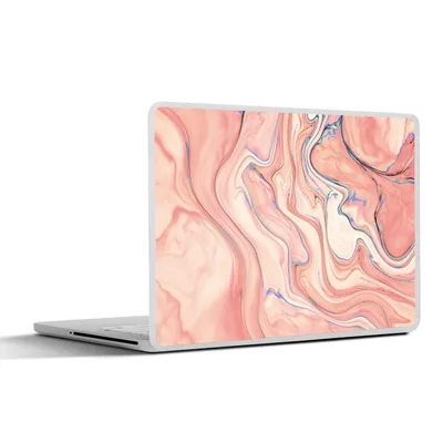 Produktbild von MuchoWow® Laptop Aufkleber Sticker Cover Marmor - Pastell - Rosa - Blau - Marmoroptik - Abstrakt 32.5x23.5 cm - Sticker für Laptop - Selbstklebend
