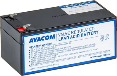 Zdjęcie produktu dla AVACOM AVA-RBC35, Ołowiany (VRLA), 1 szt., Czarny, APC RBC35, 1,3 kg, 134 mm
