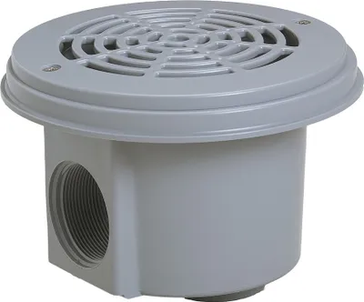 Produktbild von Pool Bodenablauf Hayward Ø 21 cm | hellgrau