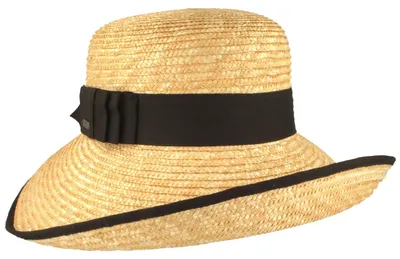 Produktbild von McBurn elegante Weizen-Stroh-Glocke mit Aufschlag, beige, Gr. Einheitsgröße