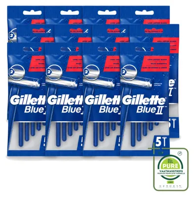 Obrázok produktu pre 12 ks jednorazových holiacich strojčekov Gillette Blue II – veľké balenie – 12 kusov