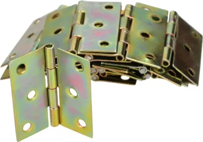 Zdjęcie produktu dla KOTARBAU® Zawias Splatany Do Mebli Skrzyń Drzwi Szafek Stal Ocynkowana Złoty 40 X 40 MM Zestaw 25 SZT