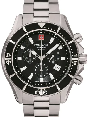 Obrázok produktu pre Swiss Alpine Military pánske hodinky chronograf analógové quartz 7040.9137SAM nerezová oceľ