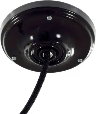 Image de Kit de rosace Creative-Cables en porcelaine - Noir