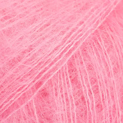 Produktbild von Drops Kid-Silk Garn 25g/210m, Luxus-Mix aus Super Kid Mohair und Seide, Himbeerrosa Lace