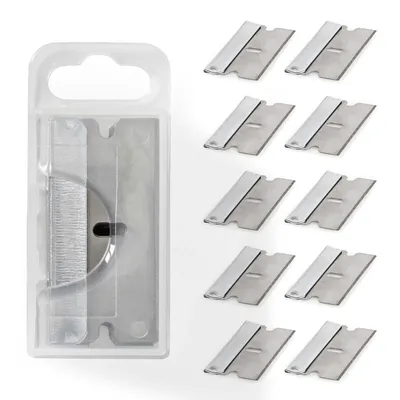 Produktbild von 10x Ersatzklingen für Glaskeramikfeldschaber Glas Glaskeramik Kochfeld Fliesen Vignetten KFZ