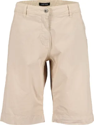 Produktbild von Blue Seven Damen Bermuda Unifarben - Kurze Hose mit Knopf und Reißverschluss in Kiesel Größe 44