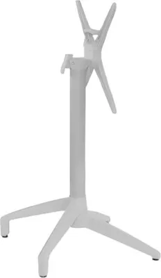 Image de Pied de table en Aluminium et Polypropylène Blanc pour Exterieur