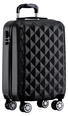Produktbild von Zwillingsrollen 2066 Hartschale Trolley Koffer Reisekoffer Gepäck M-L-XL-Set (Schwarz, M)