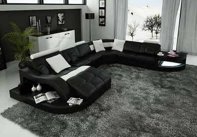 Produktbild von Designer Wohnlandschaft U-Form Couch Ecksofa Polster Garnitur Eckgarnitur Sofa