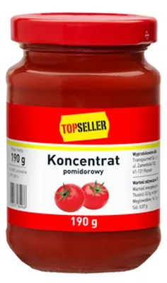 Obrázek produktu pro Koncentrat pomidorowy Topseller 190 g