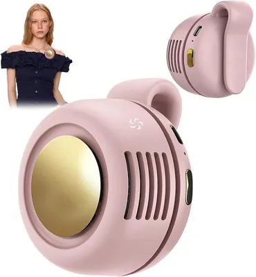 Immagine prodotto di Mini ventilatore da tavolo, portatile con funzione di ricarica USB, rotazione a 360°, mini ventilatore silenzioso senza pale, con 3 velocità
