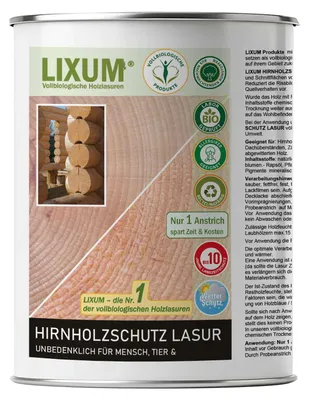 Produktbild von LIXUM PRO Biologische & Natürliche Hirnholz Wachs Holzlasur