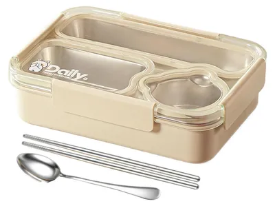 Immagine prodotto di Contenitore per il pranzo isolato, con scomparti multipli e chiusura a prova di perdite