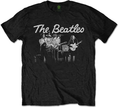 Productafbeelding van The Beatles - Livefoto uit 1968, heren T-shirt - zwart