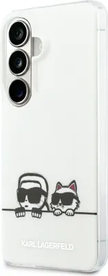 Produktbild von KARL LAGERFELD case passend für SAMSUNG S26 Plus KLHMS26M6HPKACH (Magnetic IML K&C Peekaboo) transparent