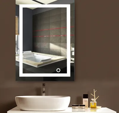 Produktbild von Badspiegel mit Beleuchtung,Badezimmerspiegel mit Beleuchtung,badezimmerspiegel LED Touch (500mm*700mm)