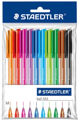 Produktbild von STAEDTLER Kugelschreiber ball 432 M 10er Polybeutel