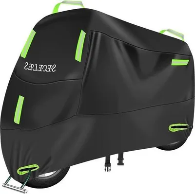 Obrázok produktu pre Vodotesný kryt na bicykel – 300D – chráni pred vetrom, dažďom, UV žiarením a prachom – reflexné pruhy – otvory na upevnenie – rukoväť – úložná taška – kolobežka – XL: 230 x 95 x 125 cm