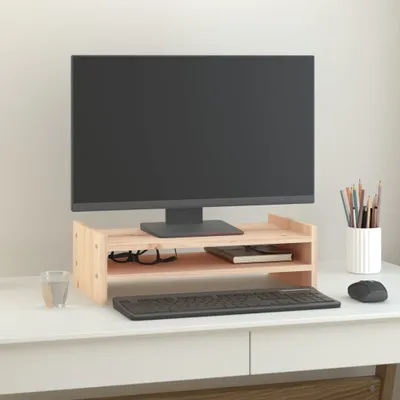 Produktbild von "2026 Promotion" Monitorständer 50x27x15 cm Massivholz Kiefer - Monitorständer CC27776