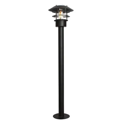 Produktbild von Elstead Helsingor Außen-Stehleuchte E27 100cm Schwarz IP44