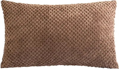 Produktbild von Kissenhülle - 48 x 30 cm - Cappuccinofarben - mit Reißverschluss - Bubbleoptik