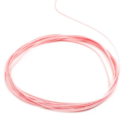 Produktbild von Vintageparts Polyesterkordel gewachst flamingofarben 0,8mm, 10 Meter