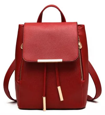 Produktbild von Mini Lederhandtasche für Damen - Bordeauxrot