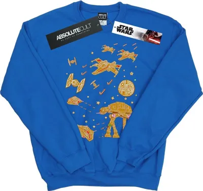Produktbild von Star Wars - "Gingerbread Battle" Sweatshirt für Herren BI45879 (M) (Königsblau)