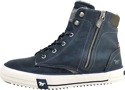 Produktbild von Mustang Herrenschuhe Warmfutter Schnürstiefel Blau Freizeit, Schuhgröße:45 EU