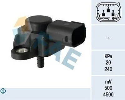 Produktbild von FAE 15180 Ladedrucksensor passend für MERCEDES-BENZ C-Klasse Limousine (W204) Saugrohr