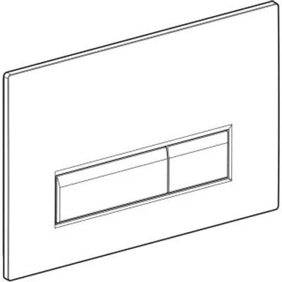 Produktbild von Geberit 242601SJ1 Sigma40 BetPl., für 2-Mengen-Sp.