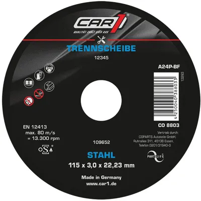 Image de CAR1 Disque à tronçonner pour meuleuse d'angle