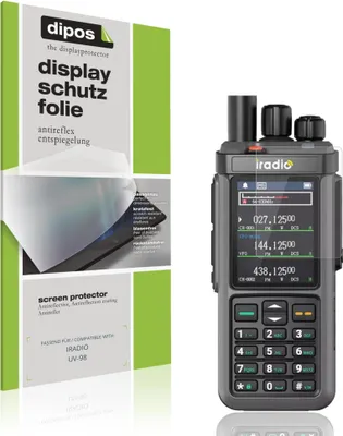 Immagine prodotto di 4x Pellicola Protettiva per IRADIO UV-98 Protezione Schermo Antiriflesso dipos