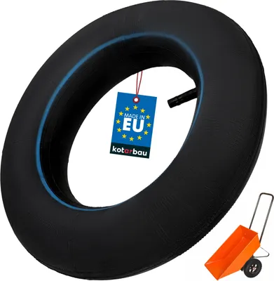 Image de KOTARBAU® Chambre à Air Brouette Gomme 4.00-8 Noir Valve Droite Standard ⌀ 35 cm Chambre a Air Pneu Brouette Remplacement Pneus Jardin