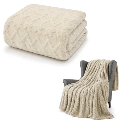 Produktbild von Kuscheldecke 100x150 cm – Weiche Fleecedecke für Bett & Sofa – Warme Wohndecke