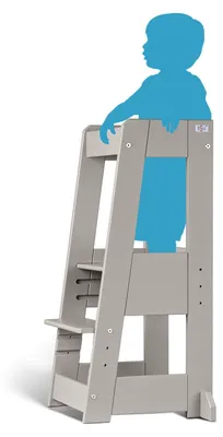 Produktbild von tiSsi® Entdeckerturm / Lernturm FELIX mitwachsend, Tissi:Stormy Grey