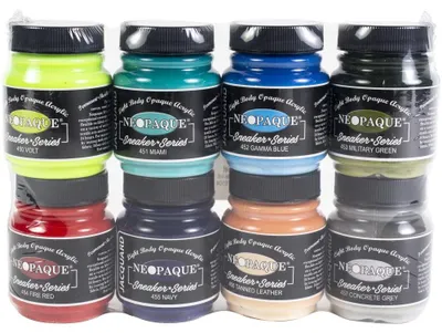 Produktbild von Jacquard Textilfarbe Sneaker Set 8 Farben - Neopaque Serie